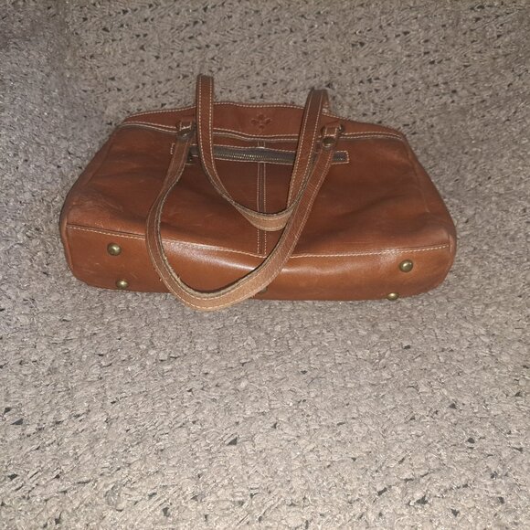 PATRICIA NASH-Brown Leather Satchel/Shoulder Bag-Large-Very Good Pre-Owned - Picture 7 of 9